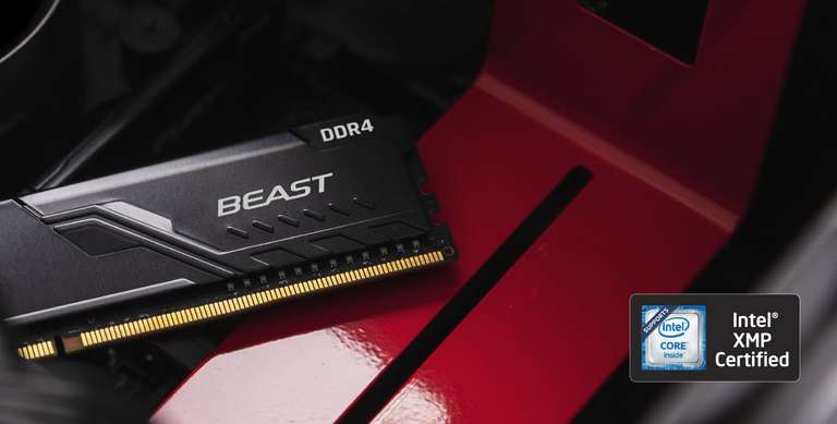 Cybermarrana: Memoria RAM Kingston FURY Beast Black DDR4, 3200MHz, 32GB, Non-ECC, CL16, XMP