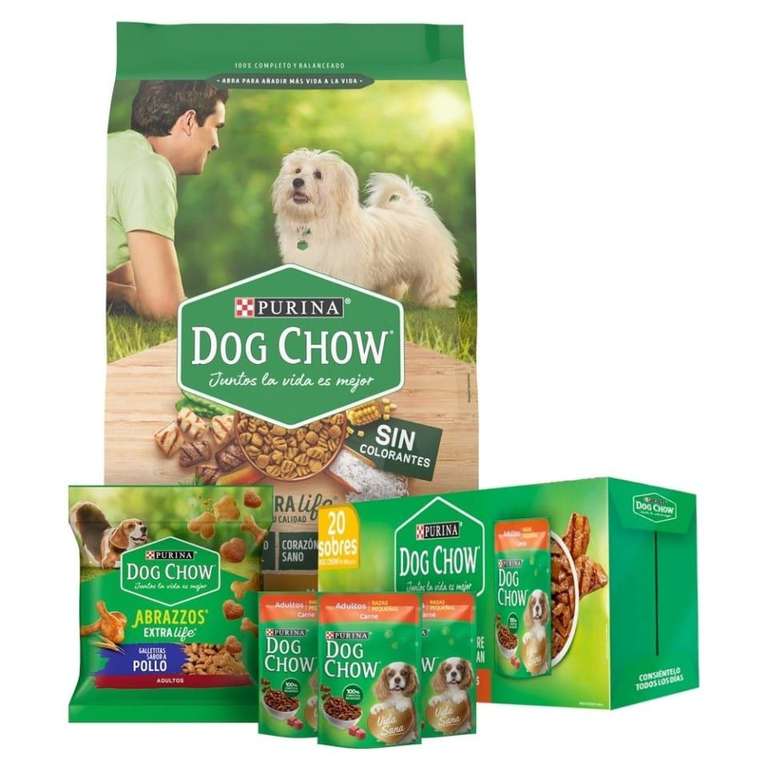 Walmart: Croquetas para Perro Purina Dog Chow 10 kg + 20 Sobres (Adultos Minis y Pequeños)