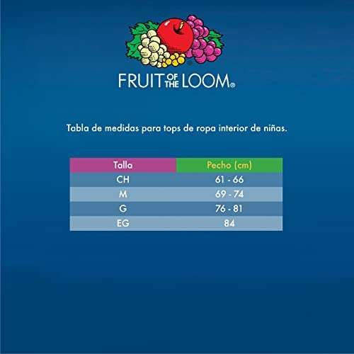 Amazon Fruit of the Loom camiseta niña 2 pzas talla G- envío prime