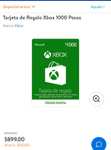Walmart: Tarjetas de regalo de Xbox 10% de descuento(1000,600,300)