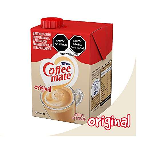 Amazon: Sustituto de Crema para Café Coffee Mate Líquido Original y sabores | envío gratis prime