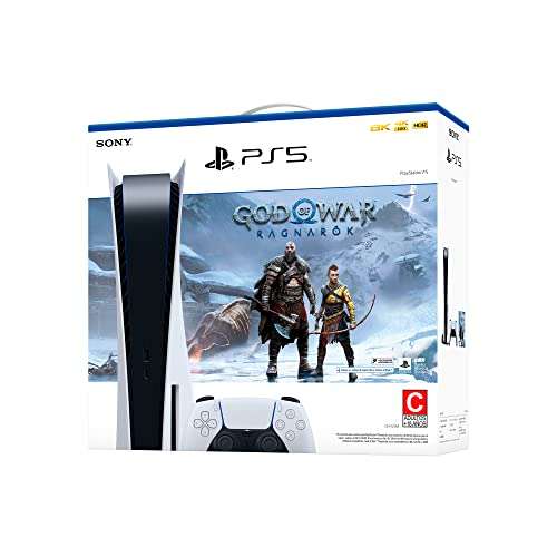 Amazon: Consola PlayStation5 Estándar Edition + God of War Ragnarök
