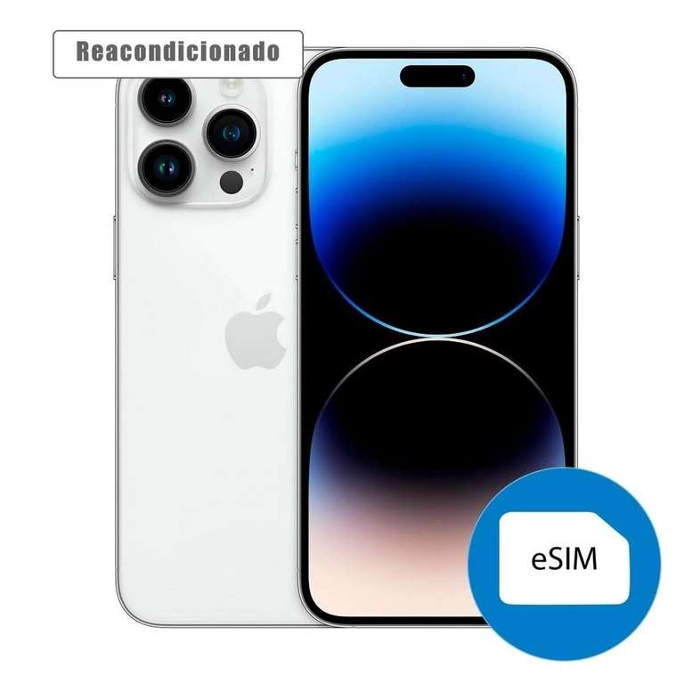 Walmart: iPhone 14 Pro Apple 256GB eSIM Plata Reacondicionado