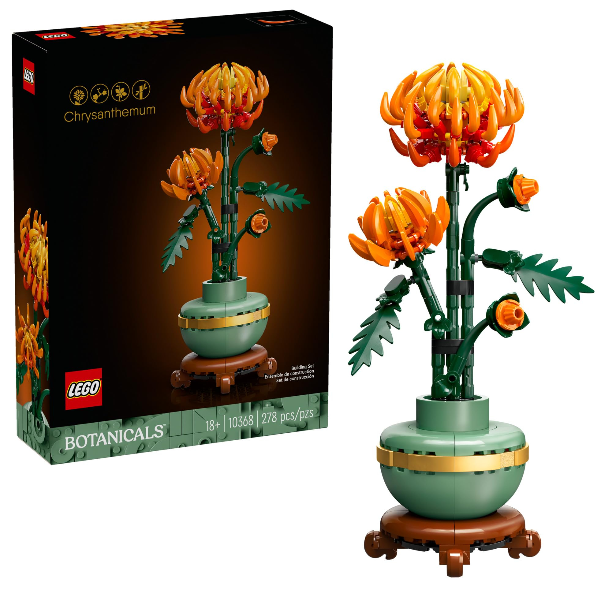 AMAZON: LEGO Icons Crisantemo Colección Botanical Flores Orientales