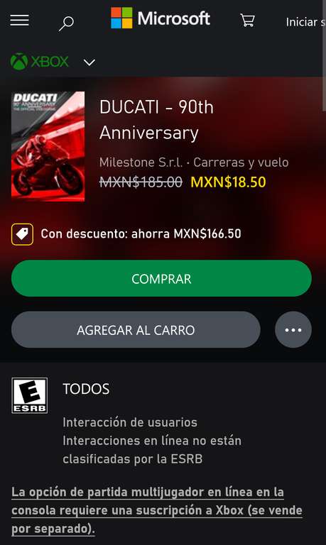 Xbox DUCATI - 90th Anniversary