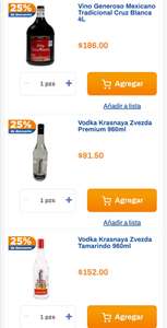 Chedraui: 25% de descuento en Vodka Krasnaya y Jerez Cruz Blanca