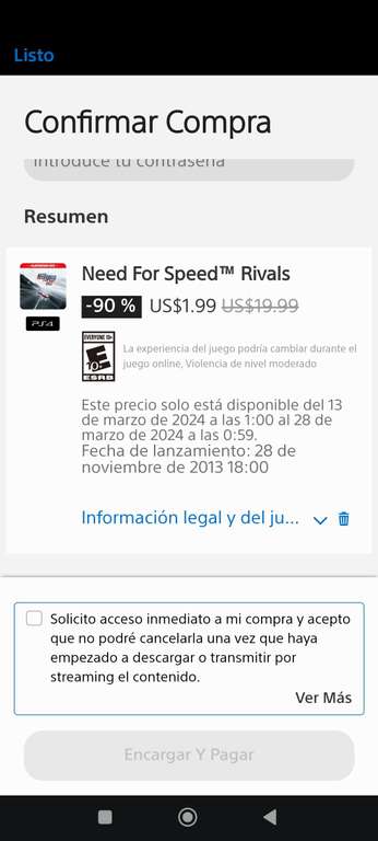 PlayStation store: Need For Speed Rivals