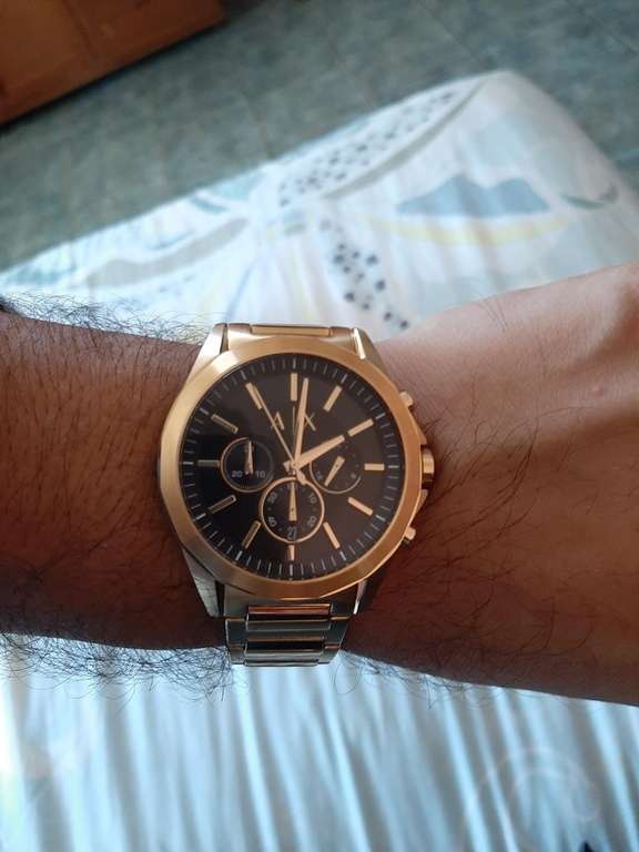 Amazon MX: Reloj Armani Exchange Dorado Acero Inoxidable