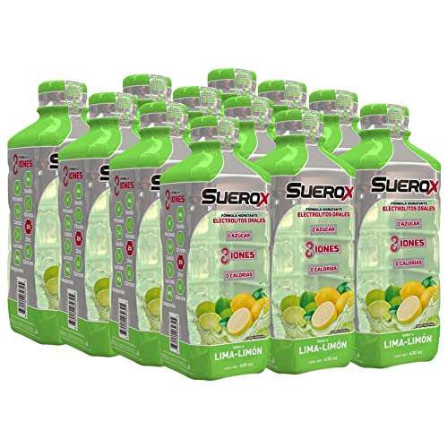 Amazon: 12 Pack de Suerox sabor Lima-Limón, botellas con 630 ml.