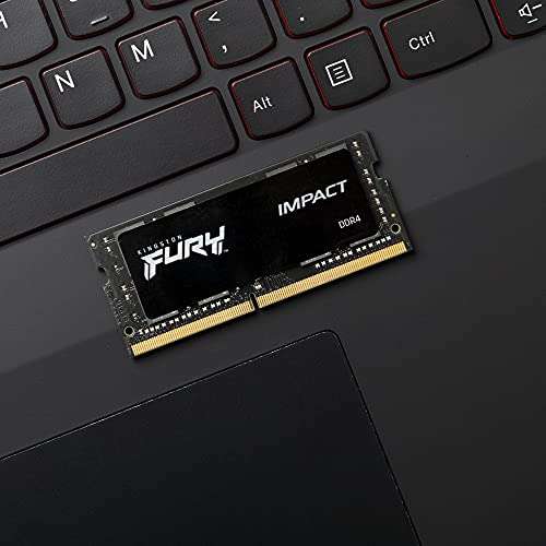 Amazon | Kingston Fury Impact 32GB 2666Mhz DDR4 CL16 SODIMM Memoria RAM Gamer Para LAPTOP Color Negro (KF426S16IB/32)