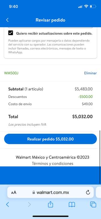 Walmart: Nintendo Switch Oled Blanco