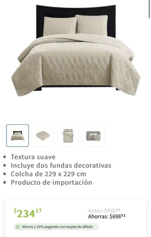 Sam's Club: Colcha Matrimonial/Queen por 200 pesitos 