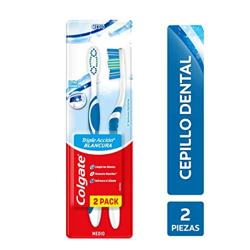 Amazon: Oferta Colgate Cepillo Dental Triple Acción Blancura Medio | Planea y Ahorra, envío gratis con Prime