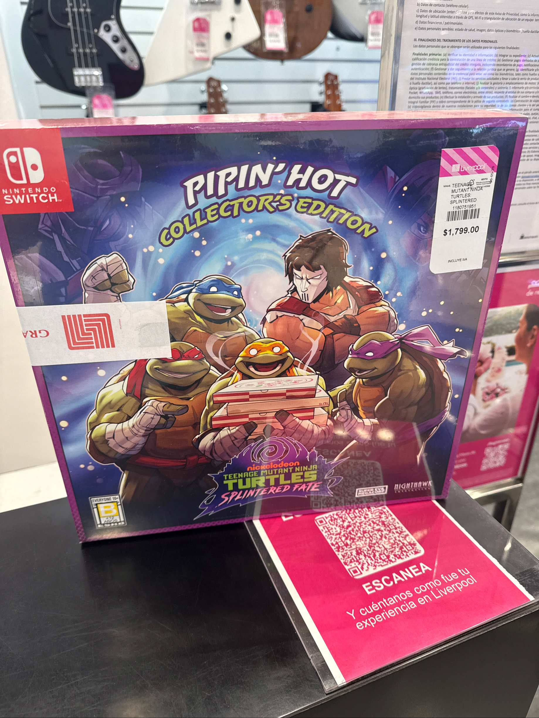 Liverpool: Nintendo Switch 2 Teenage Mutant Ninjas Turtles Collectors edition | 50% al hacer el pago