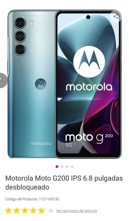 Celular Motorola g200 en Liverpool