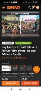 Gamivo: Xbox one/series key argentina Far Cry 5 - Gold Edition + Far Cry: New Dawn - Deluxe Edition - Bundle