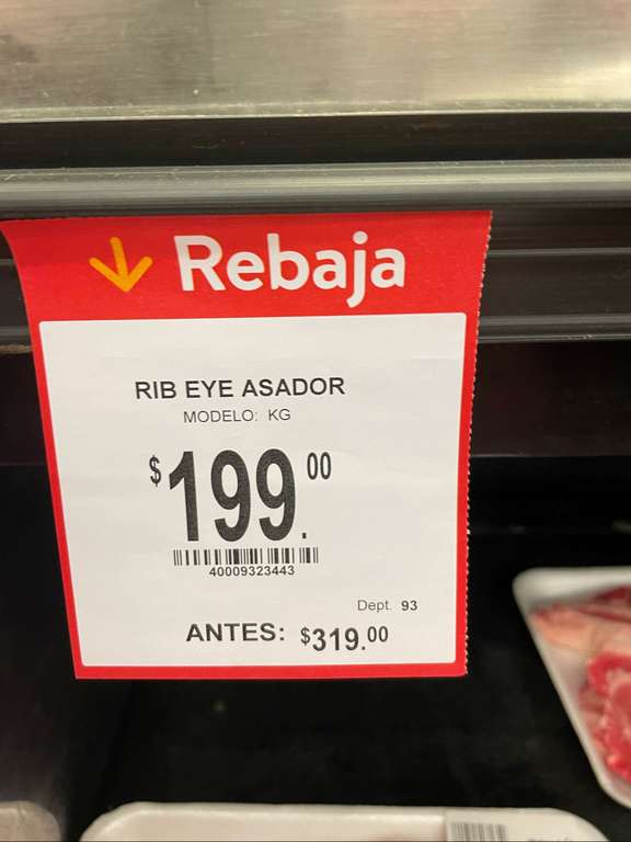 Walmart Querétaro: Rib Eye en oferta