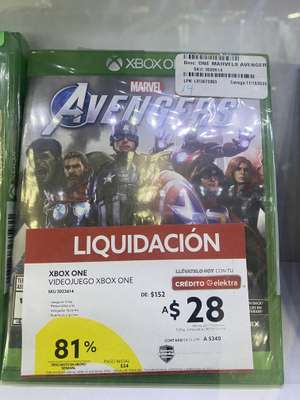 Avengers Xbox One Elektra Las Águilas