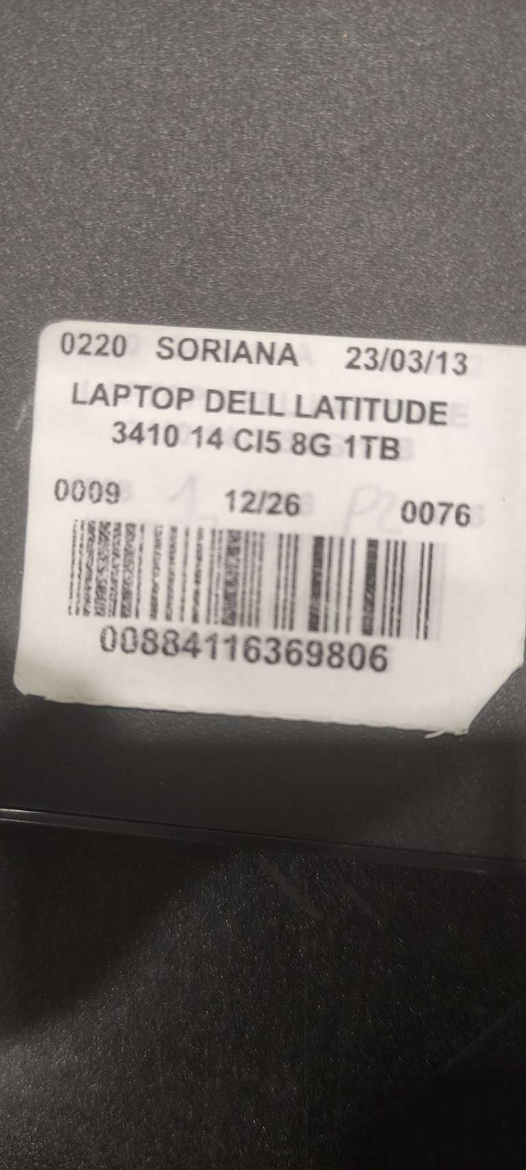 Soriana: Laptop DELL Latitude 3410 14" Core i5 10th 8GB RAM 1TB DD