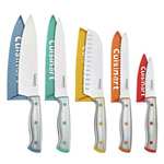 Amazon: Cuisinart - Juego de Cuchillos Acero Inoxidable - ColorCore Series - Incluye Protectores de Hoja