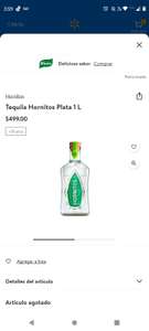 Tequila Hornitos 1 Lts + otras liquidaciones Walmart & Bodega