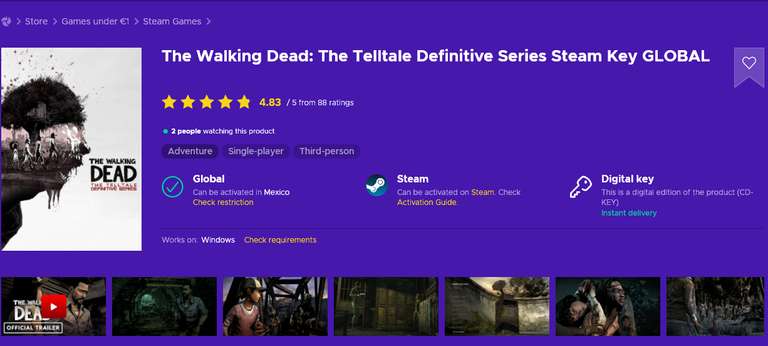 Eneba: The Walking Dead: The Telltale Definitive Series