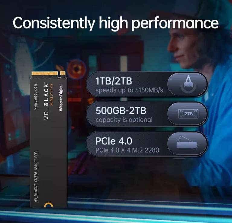 AliExpress: SSD Western Digital SN770 500 GB $632.59