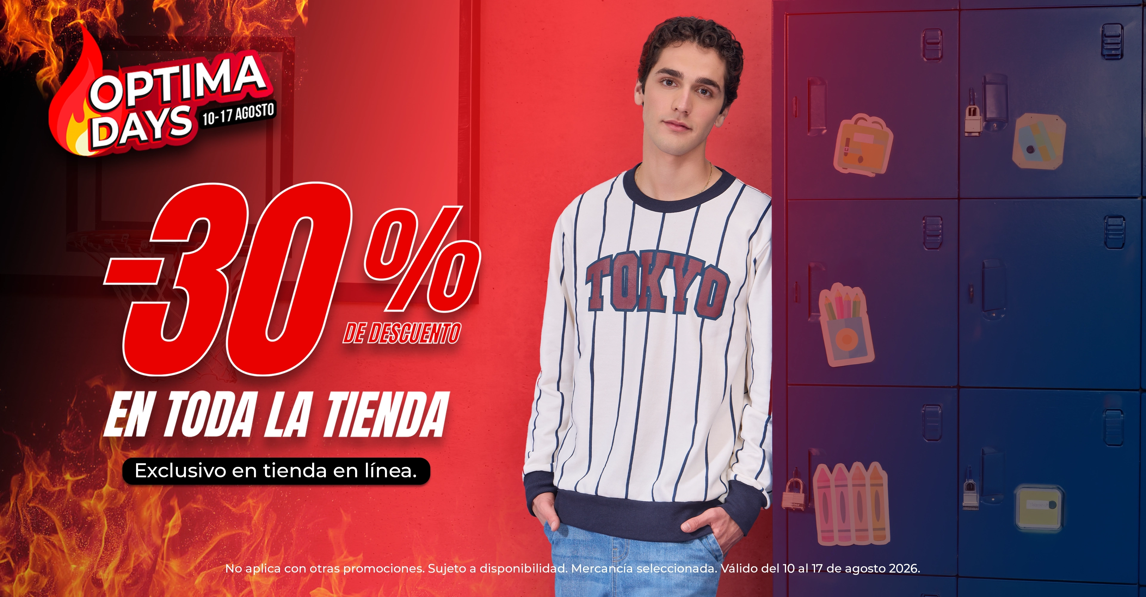 Tiendas Optima: 30% de descuento toda la Tienda en Línea