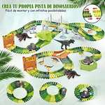Amazon Juguete de Pista de Carros de Dinosaurios 174-Pieza Incluye 2 Coches de Dinosaurios envio gratis prime