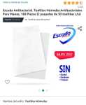 Amazon.Escudo Antibacterial, Toallitas Húmedas Antibacteriales Para Manos, 100 Piezas (2 paq de 50 toallitas c/u) | envío gratis con Prime
