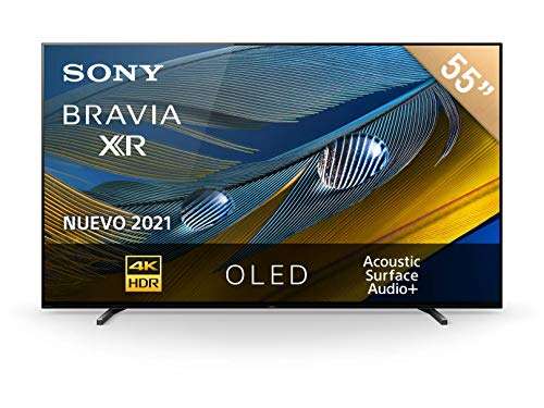Amazon: Pantalla Sony BRAVIA XR 55" 4K Google TV LED HDR 55A80J (2021)