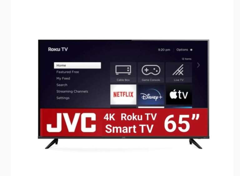 Bodega Aurrera: Smart TV JVC 65 Pulgadas Roku 4K LED SI65URF