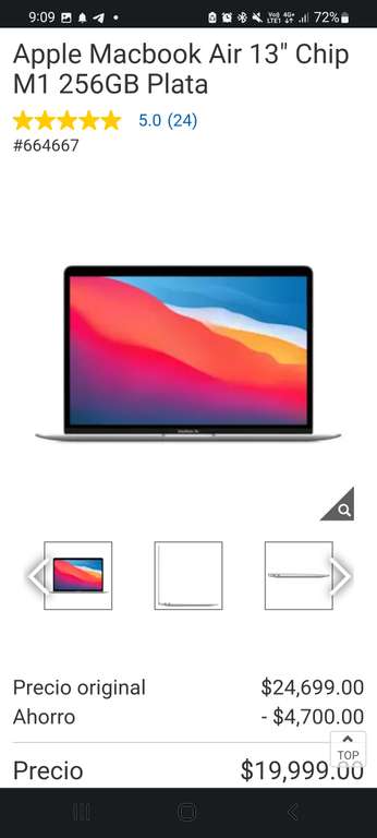 Costco: Apple Macbook Air 13" Chip M1 256GB Plata PASO a PASO con TDC costco-citibanamex