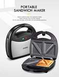 Amazon: Sandwichera para hacer gofres, parrilla para sándwiches, 800 vatios, revestimiento antiadherente 3 en 1