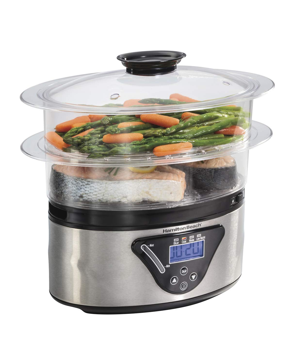 Amazon: Hamilton Beach Vaporera y Arrocera Digital 37530Z