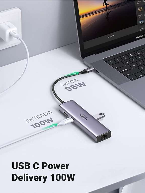 Amazon: UGREEN USB C Hub, Adaptador Multipuerto 7 en 1