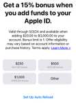 AppStore: 15% extra gratis al agregar saldo a tu cuenta apple ID