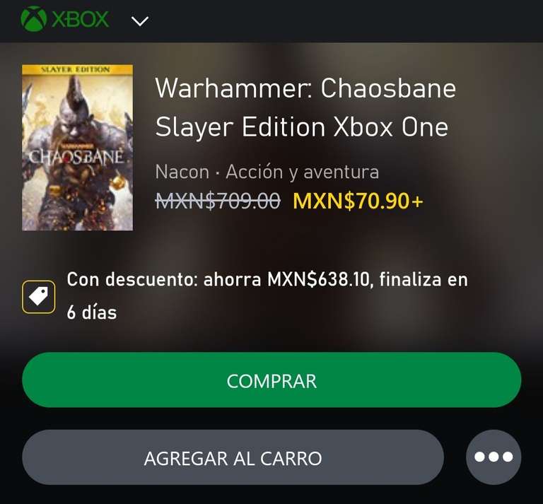 Xbox: Warhammer Chaosbane Slayer Edition Xbox