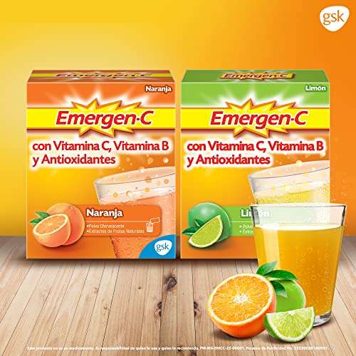 Amazon: Emergen-C Suplemento Alimenticio Polvo Efervescente Sabor Naranja Caja con 10 sobres (planea y ahorra + cupón del vendedor).