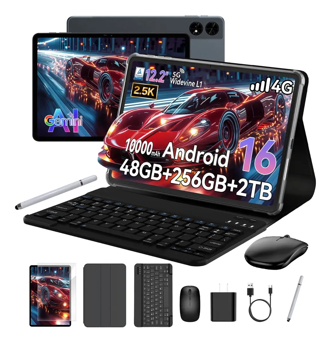 Mercado Libre: Tablet Tabwee T60 de 12.2" con Gemini AI, Android 16 y Kit de Accesorios Completo
