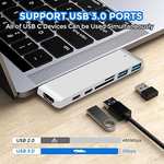 Amazon: Hub USB C 3.0 7 en 2 Adaptador HDMI 4K,USB C Puertos, 2 USB 3.0,SD MicroSD,100w PD Carga,Interfaz tipo C