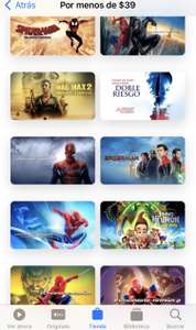Trilogía de Spider-Man y más películas Apple TV (iTunes)