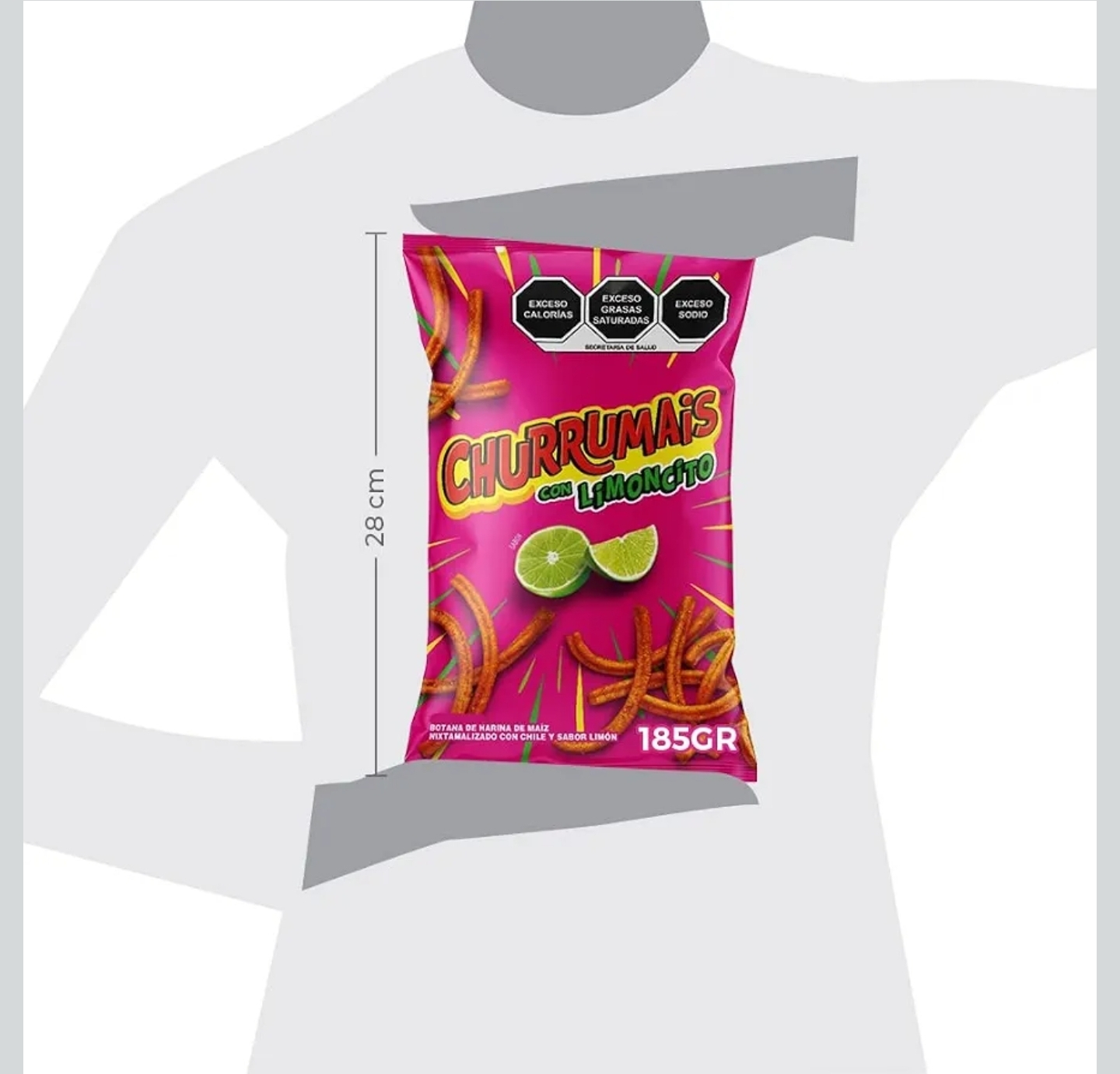 Amazon: $29 -185g ||| 4x3 ||| Churrumais con Limoncito Sabor a Chile y Limón Botana 185 g