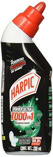 amazon: caja harpic 12 pzs de 200 ml