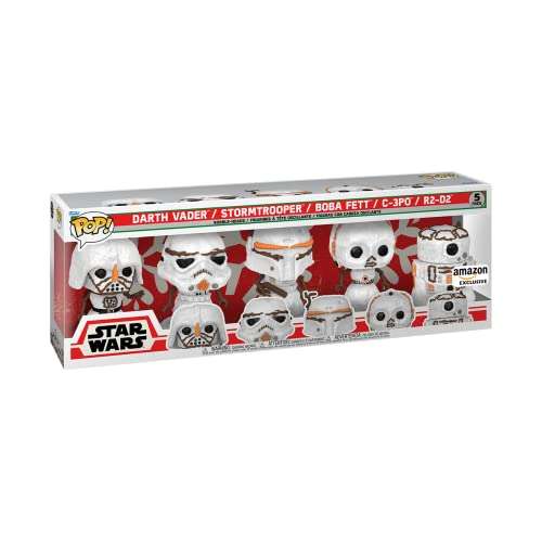 Amazon: Funko Pop! Star Wars Holiday: Snowman 5 Pack, Amazon Exclusive