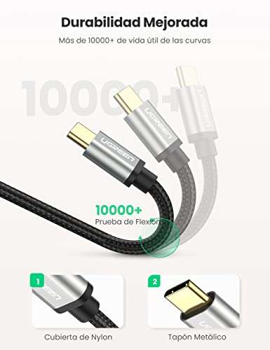 Amazon: UGREEN 3 metros Cable USB C 3.1, Cable Tipo C a USB A 2.0 Carga Rapida 3A