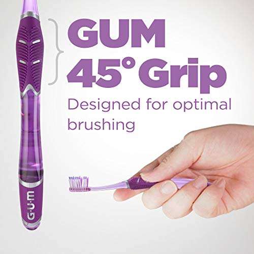 Amazon: GUM- 525E Technique Deep Clean cepillo (3 unidades) | Envío gratis con Prime