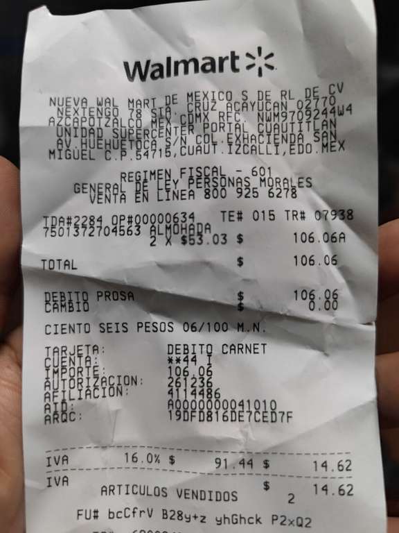 Walmart: Almohada básica mainstays en liquidación