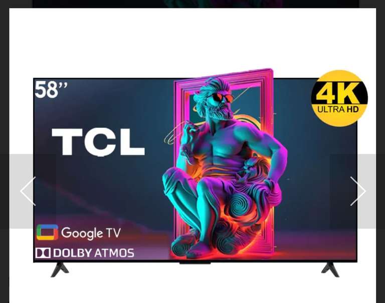 Claro Shop: Pantalla Smart Tv TCL 58 Pulgadas 4K UHD