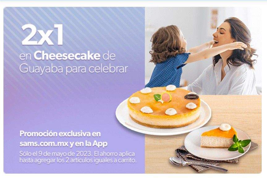 Sam's Club: 2x1 en Cheesecake de Guayaba Member's Mark con Lechera  -  